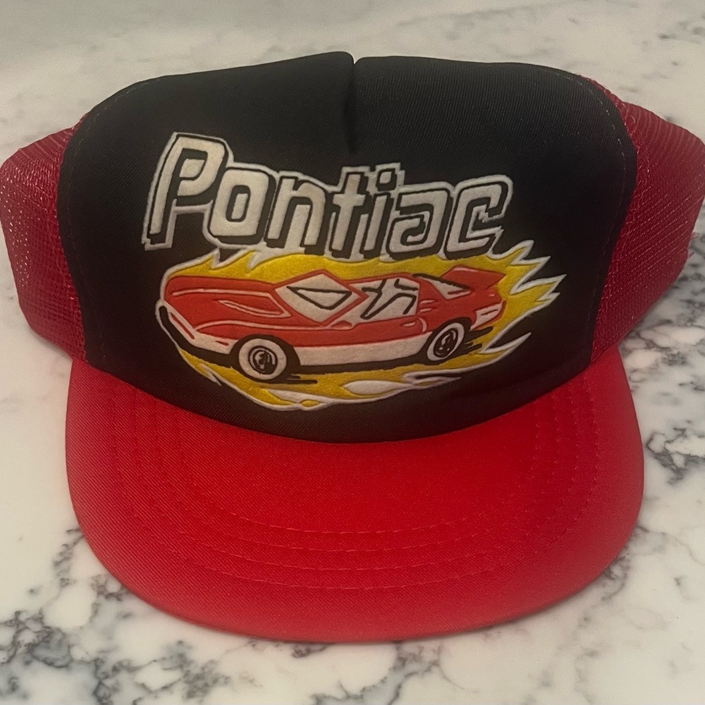 Vintage Pontiac Auto Car Trucker Hat Snapback Dad Cap
